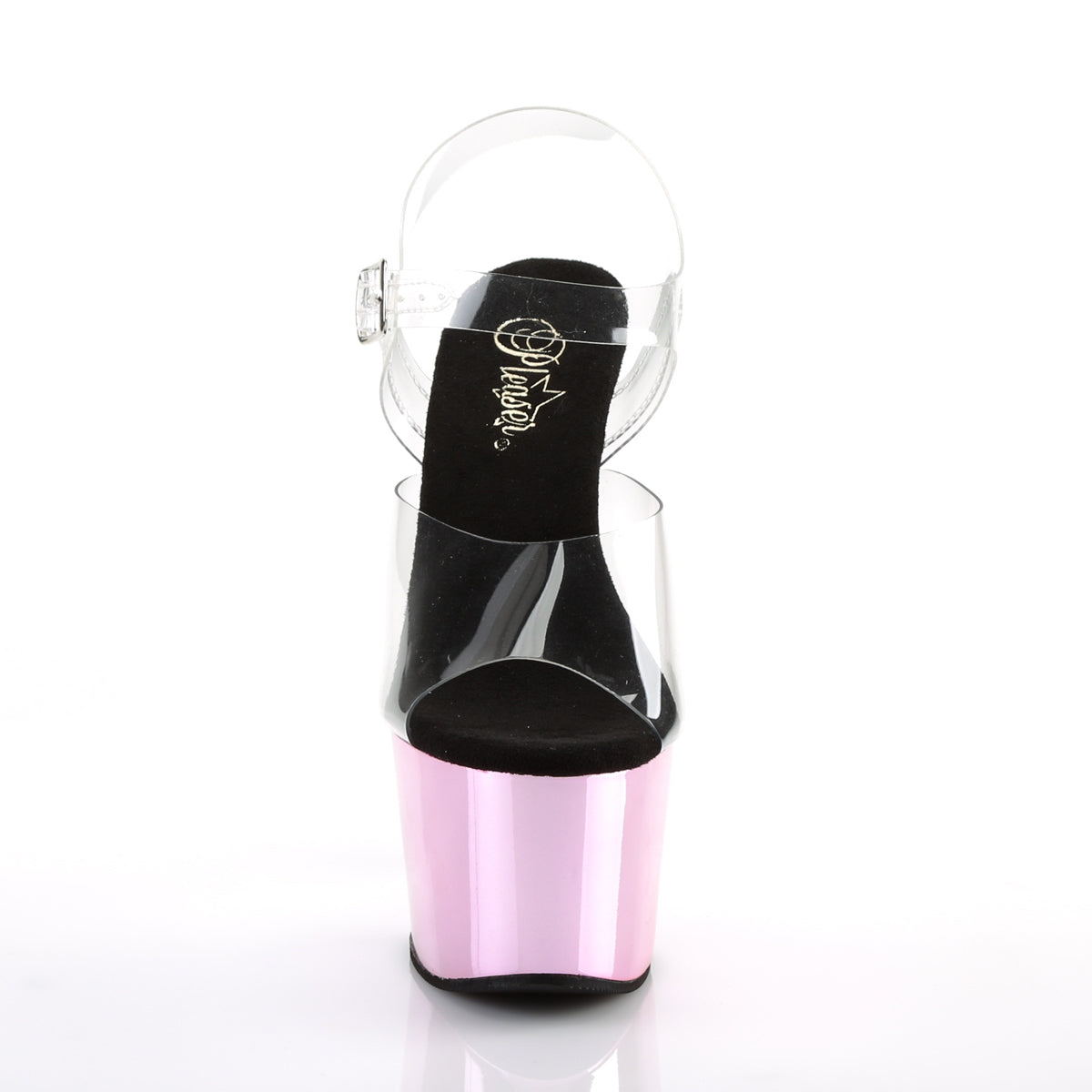 【PLEASER】ADORE-708 シューズ Clr/B. Pink Chrome【取寄】