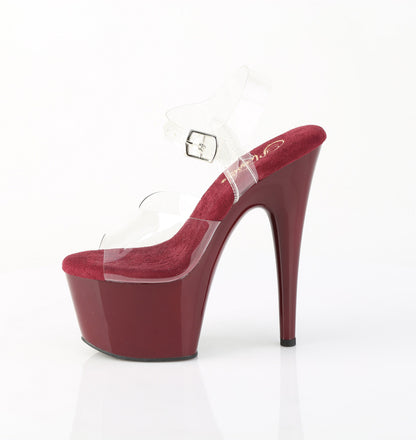 【PLEASER】ADORE-708 シューズ Clr/Burgundy【取寄】