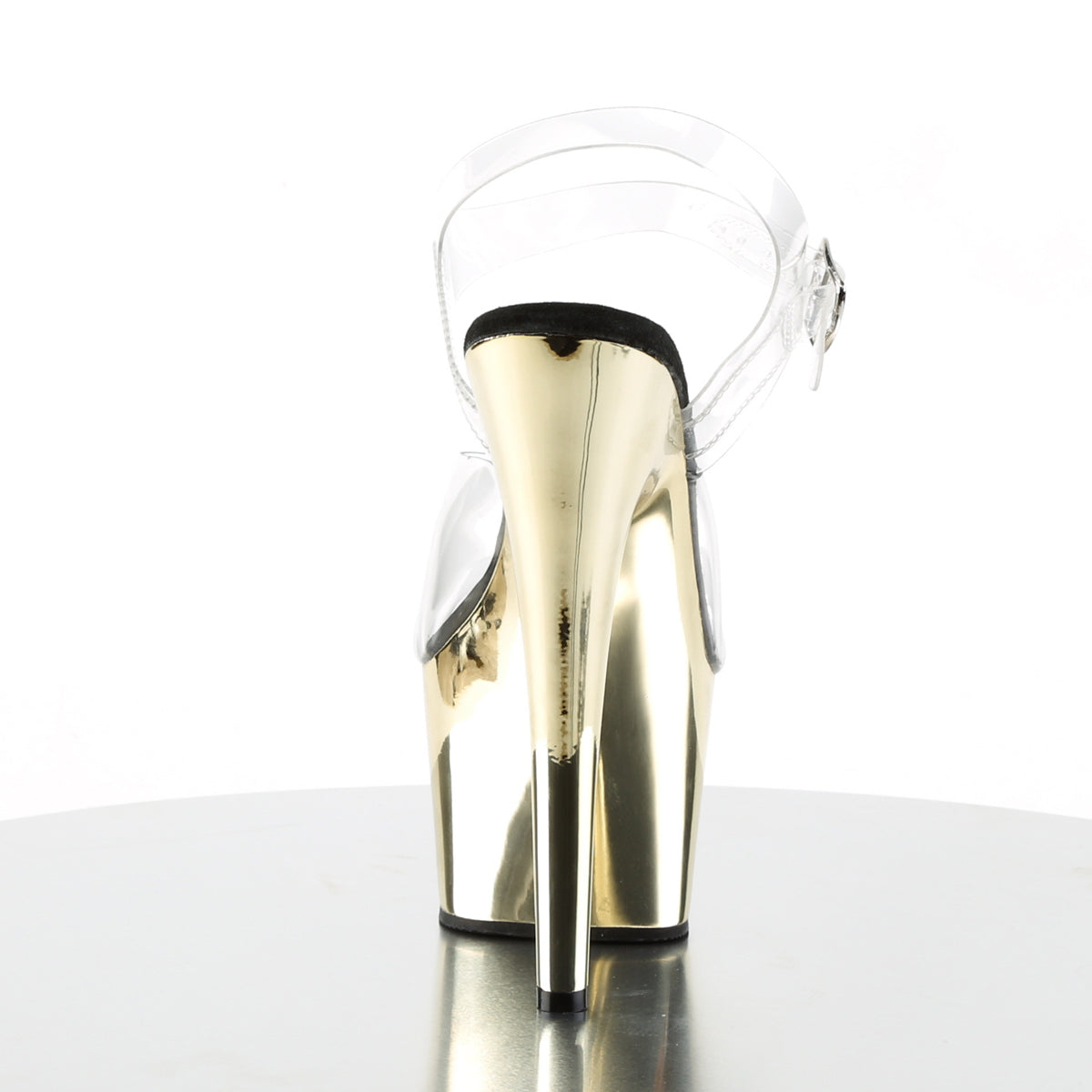 【PLEASER】ADORE-708 シューズ Clr/Gold Chrome【取寄】