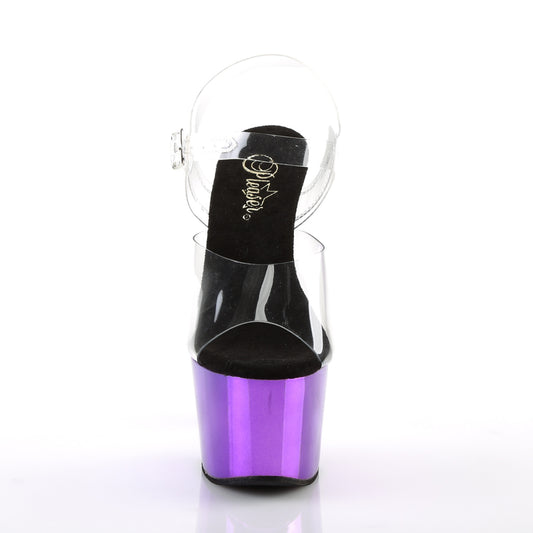 【PLEASER】ADORE-708 プラットフォームシューズ Clr/Purple  Chrome【取寄】