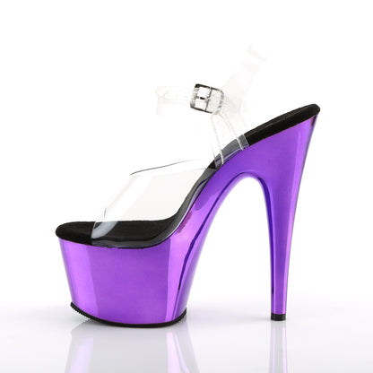 【PLEASER】ADORE-708 シューズ Clr/Purple  Chrome【取寄】