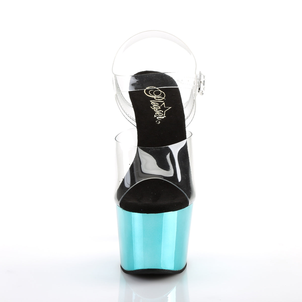 【PLEASER】ADORE-708 シューズ Clr/Turquoise  Chrome【取寄】