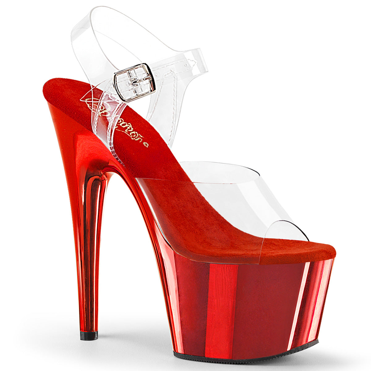 【PLEASER】ADORE-708 シューズ Clr-Matching/Red Chrome【取寄】