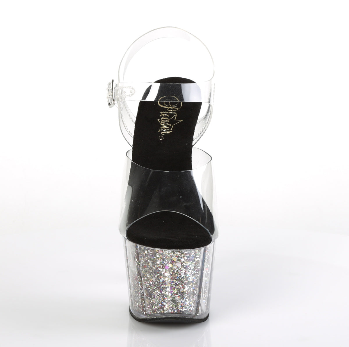 【PLEASER】ADORE-708CG シューズ Clr/Slv Confetti Glitter【取寄】