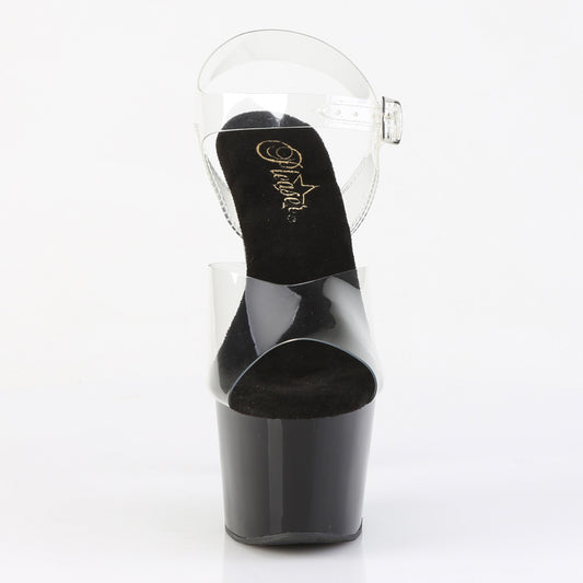 【PLEASER】ADORE-708CRS-2 プラットフォームシューズ Clr/Blk-Slv RS【取寄】