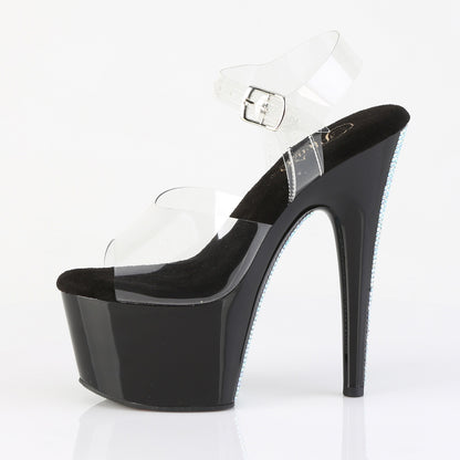 【PLEASER】ADORE-708CRS-2 シューズ Clr/Blk-Slv RS【取寄】