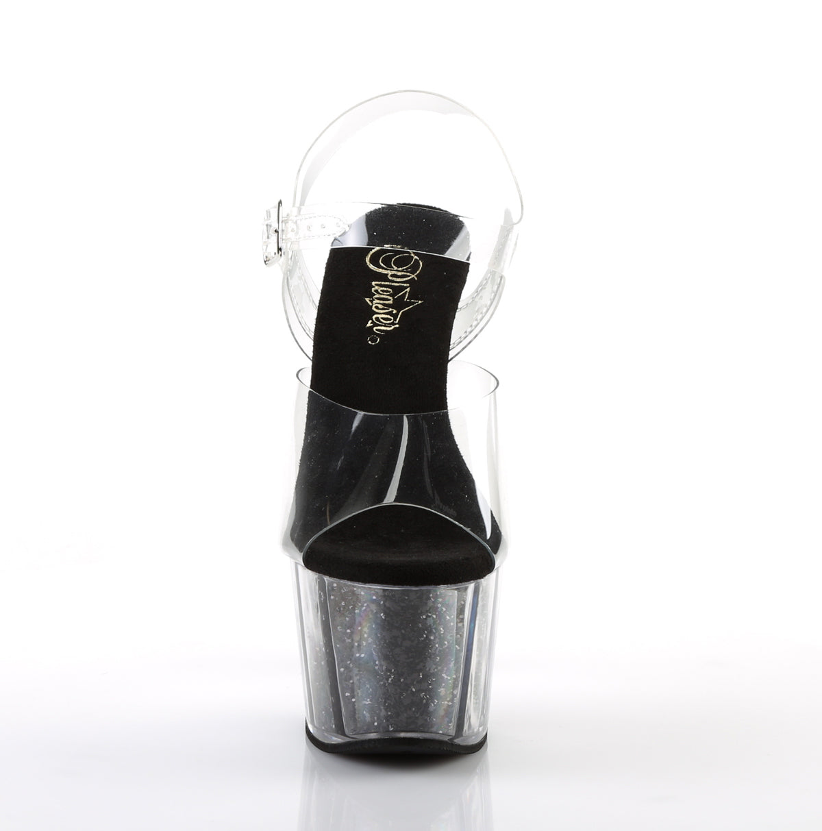 【PLEASER】ADORE-708G シューズ Clr/Blk Glitter Inserts【取寄】