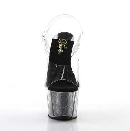 【PLEASER】ADORE-708G シューズ Clr/Blk Glitter Inserts【取寄】