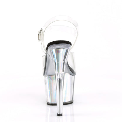 【PLEASER】ADORE-708HGI シューズ Clr/Slv Hologram Inserts【取寄】