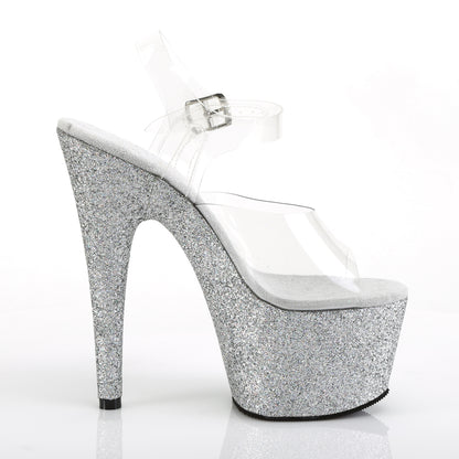 【PLEASER】ADORE-708HMG シューズ Clr/Slv Multi Glitter【取寄】