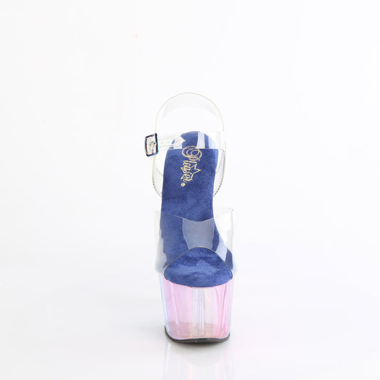 【PLEASER】ADORE-708HT プラットフォームシューズ Clr/Blue Multi Tinted【取寄】