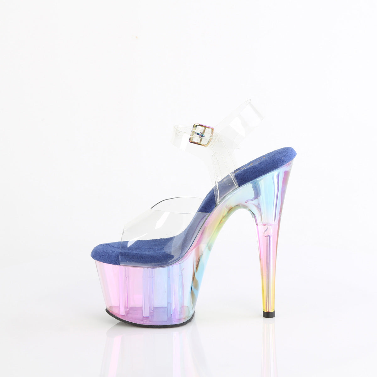 【PLEASER】ADORE-708HT シューズ Clr/Blue Multi Tinted【取寄】