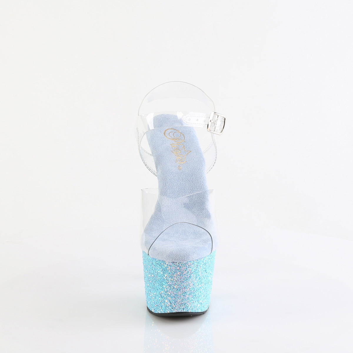 【PLEASER】ADORE-708LG シューズ Clr/B. Blue Glitter【取寄】