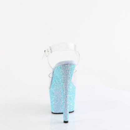 【PLEASER】ADORE-708LG シューズ Clr/B. Blue Glitter【取寄】