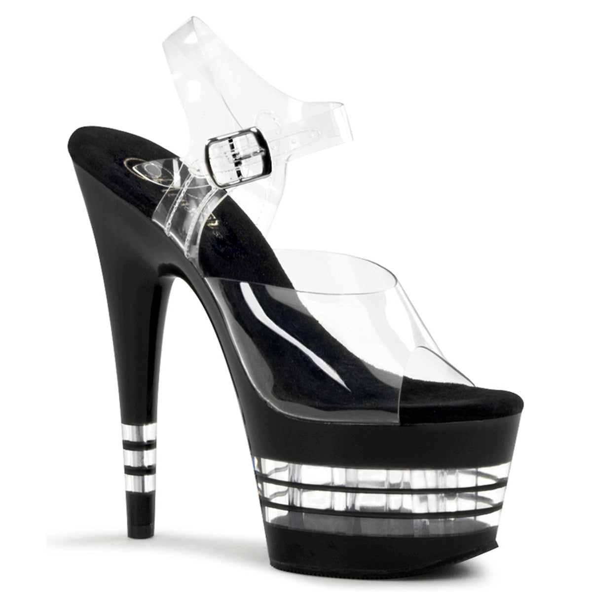 【PLEASER】ADORE-708LN シューズ Clr/Blk【取寄】