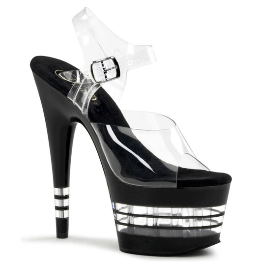 【PLEASER】ADORE-708LN プラットフォームシューズ Clr/Blk【取寄】