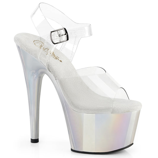 【PLEASER】ADORE-708LQ プラットフォームシューズ Clr/Liquid Slv Hologram【取寄】