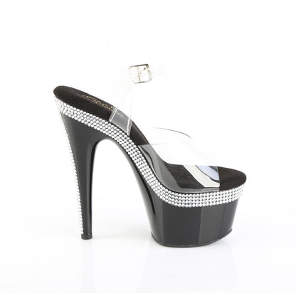 【PLEASER】ADORE-708MLS シューズ Clr/Blk【取寄】