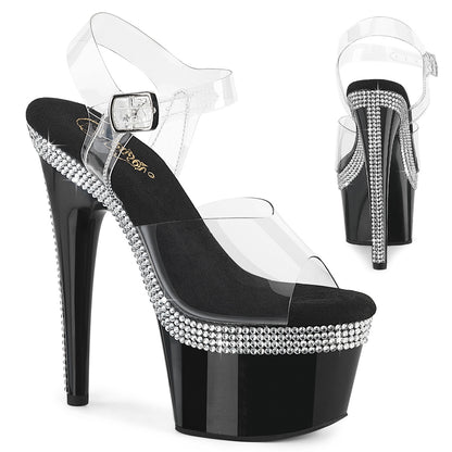 【PLEASER】ADORE-708MLS シューズ Clr/Blk【取寄】