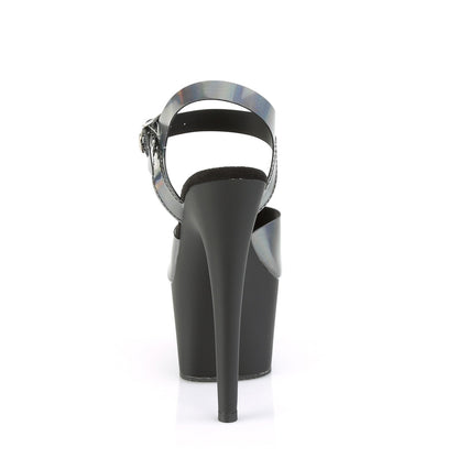 【PLEASER】ADORE-708N-DT シューズ Pewter Hologram TPU/Blk Matte【取寄】