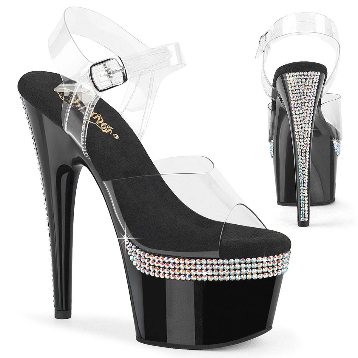 【PLEASER】ADORE-708PHRS シューズ Clr/Blk【取寄】