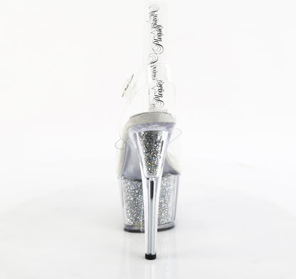 【PLEASER】ADORE-708PREM-RSI シューズ Clr/Clr-Slv AB RS【取寄】
