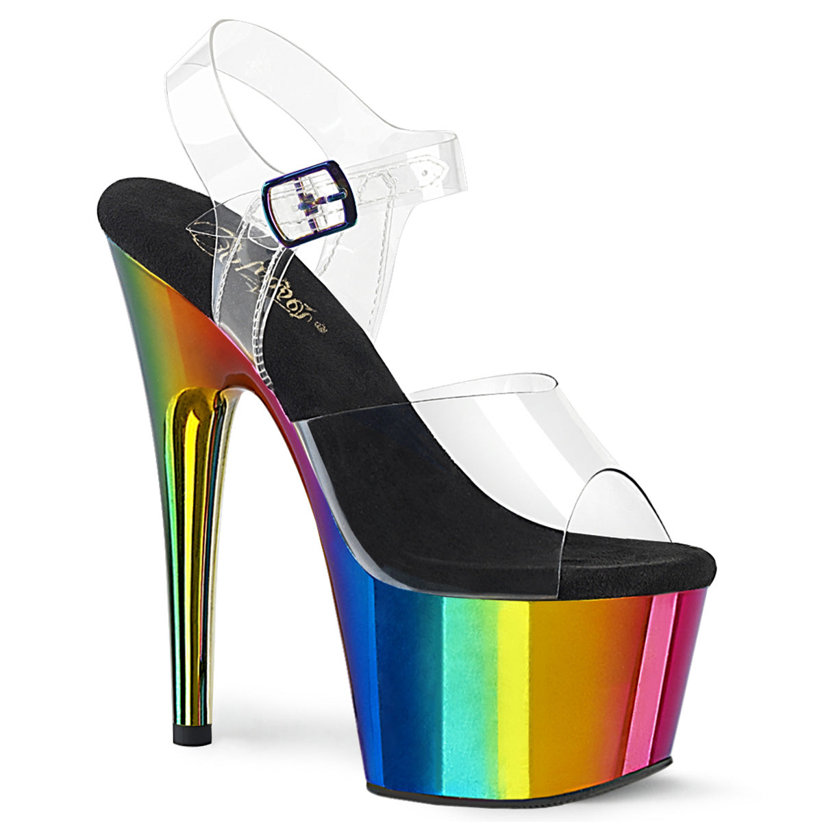 【PLEASER】ADORE-708RC シューズ Clr/Rainbow Chrome【取寄】