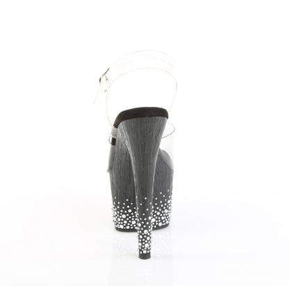 【PLEASER】ADORE-708SPKL-01 シューズ Clr/Blk-Slv RS【取寄】