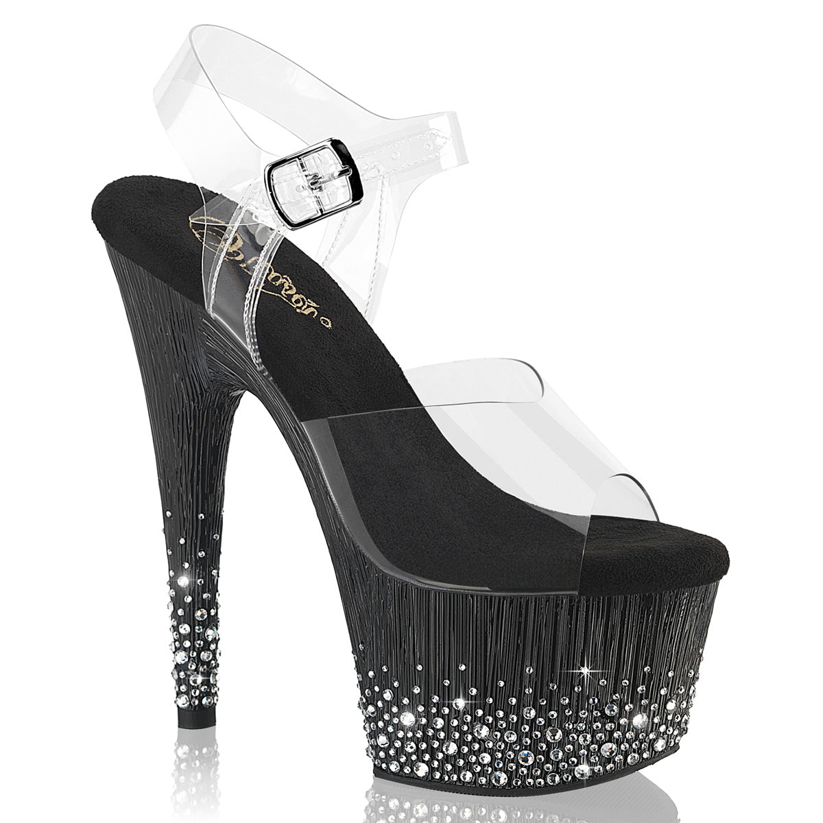 【PLEASER】ADORE-708SPKL-01 シューズ Clr/Blk-Slv RS【取寄】