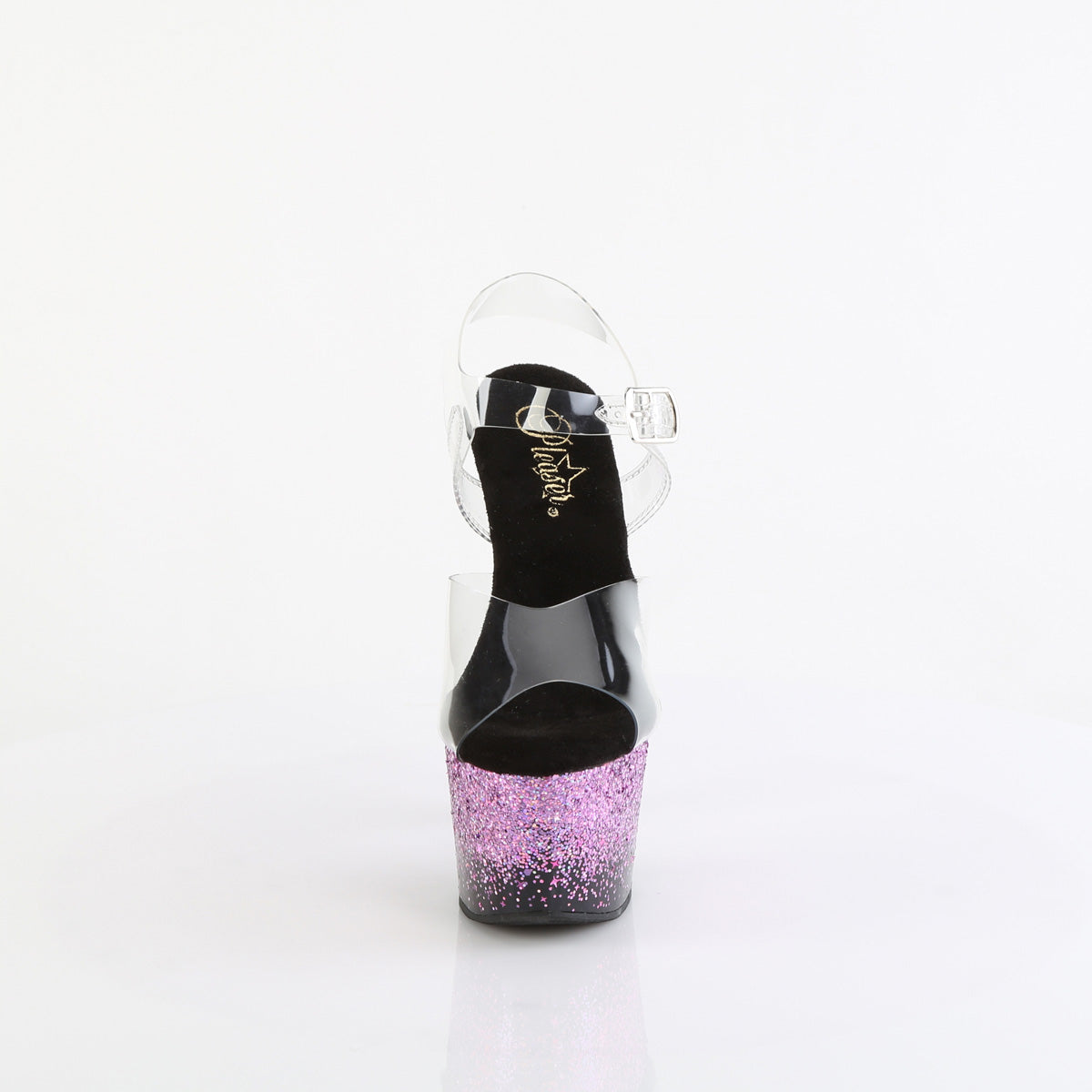 【PLEASER】ADORE-708SS シューズ Clr/Blk-Purple Multi Glitter【取寄】