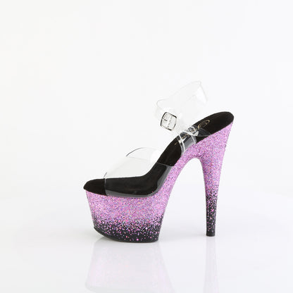 【PLEASER】ADORE-708SS シューズ Clr/Blk-Purple Multi Glitter【取寄】