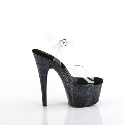 【PLEASER】ADORE-708SS シューズ Clr/Blk Multi Glitter【取寄】