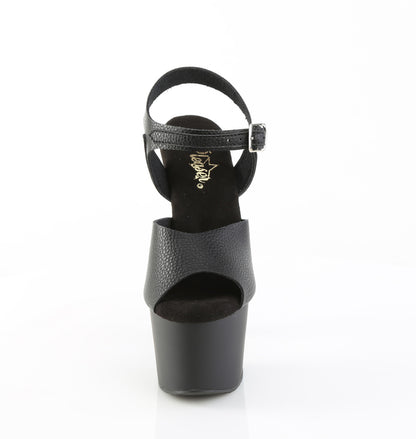 【PLEASER】ADORE-708UL シューズ Blk Faux Leather/Blk Matte【取寄】