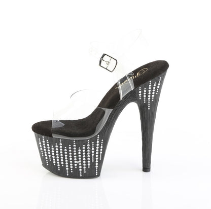 【PLEASER】ADORE-708WFRS シューズ Clr/Blk-Slv RS【取寄】