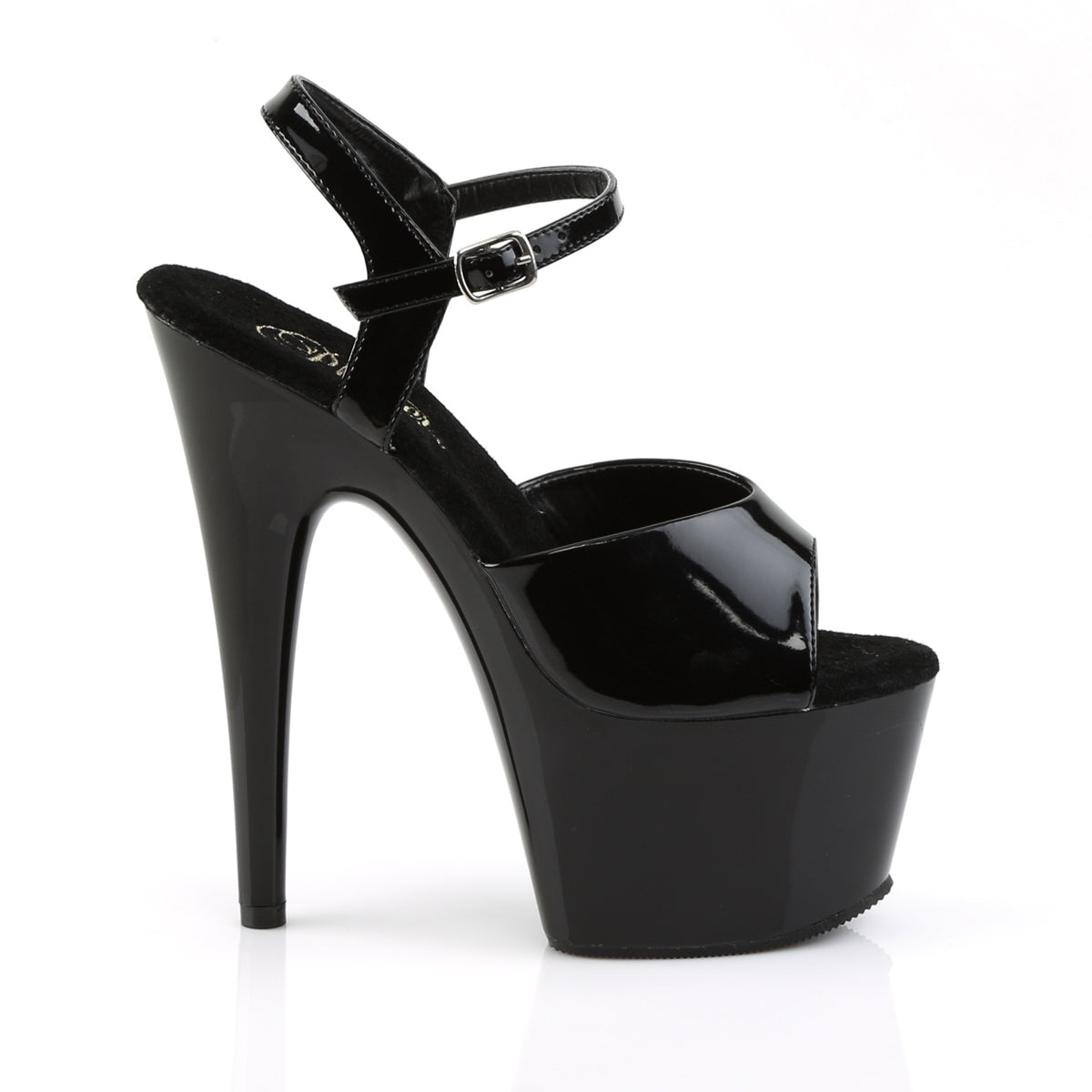 【PLEASER】ADORE-709 シューズ Blk Pat/Blk【取寄】