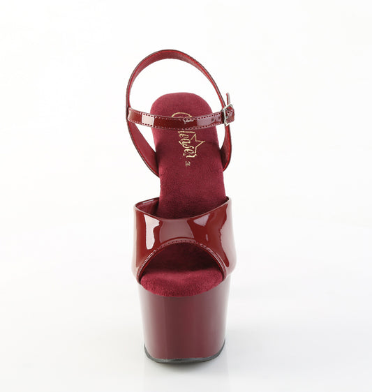 【PLEASER】ADORE-709 プラットフォームシューズ Burgundy Pat/Burgundy【取寄】