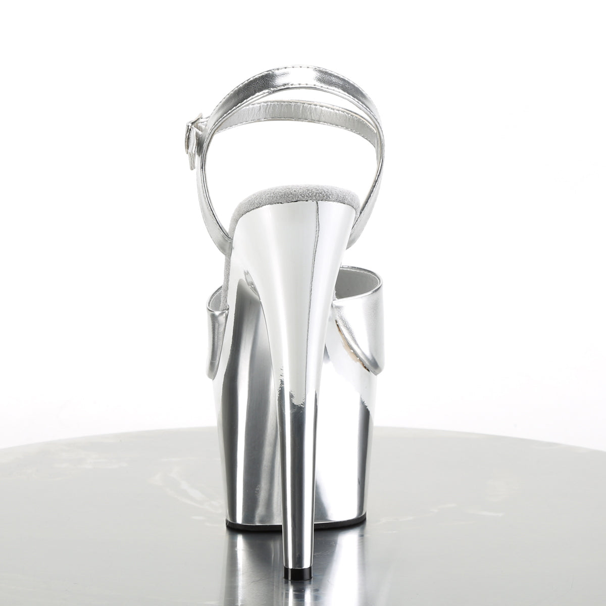 【PLEASER】ADORE-709 シューズ Slv Met. Pu/Slv Chrome【取寄】