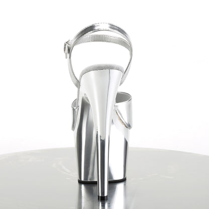 【PLEASER】ADORE-709 シューズ Slv Met. Pu/Slv Chrome【取寄】