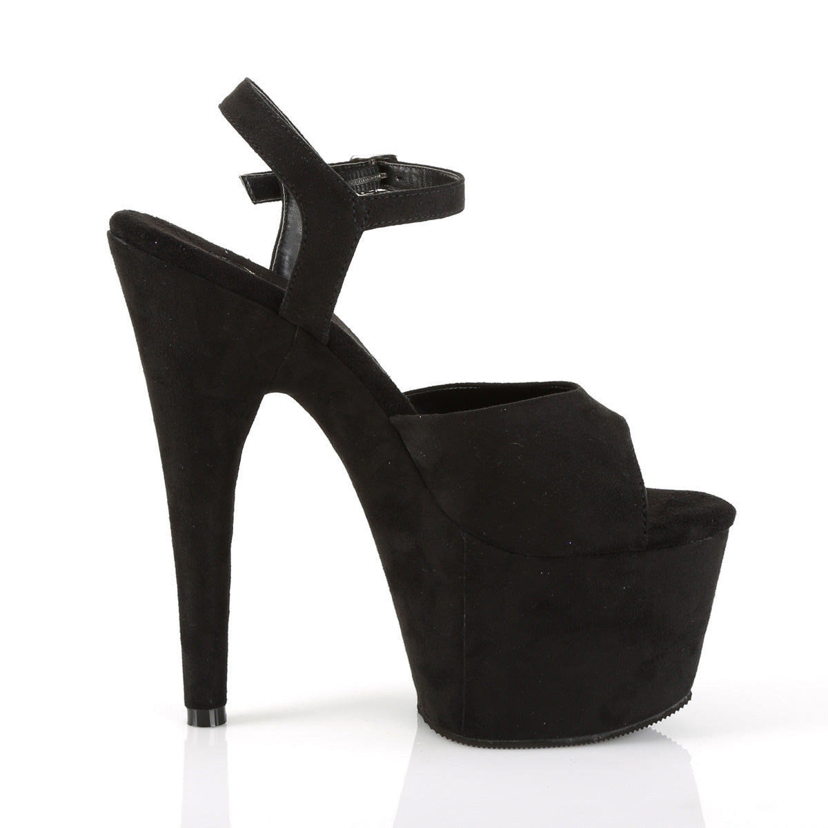 【PLEASER】ADORE-709FS シューズ Blk Faux Suede/Blk Faux Suede【取寄】