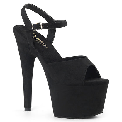 【PLEASER】ADORE-709FS シューズ Blk Faux Suede/Blk Faux Suede【取寄】