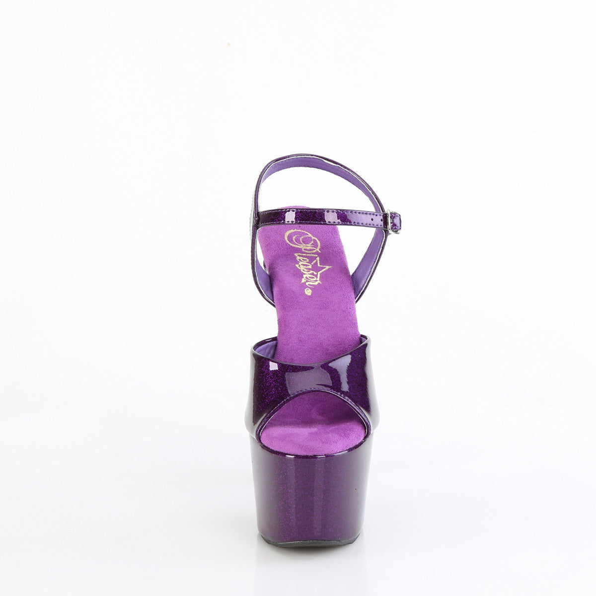 【PLEASER】ADORE-709GP シューズ Purple Glitter Pat/M【取寄】