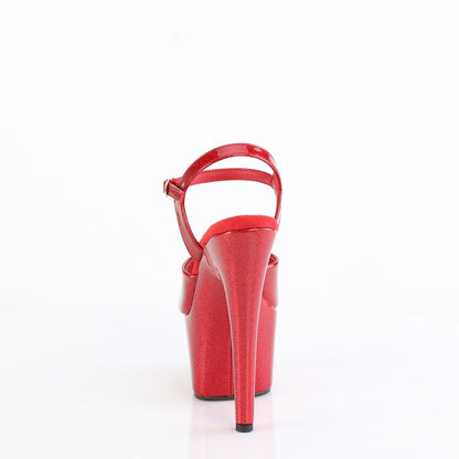 【PLEASER】ADORE-709GP シューズ Ruby Red Glitter Pat/M【取寄】