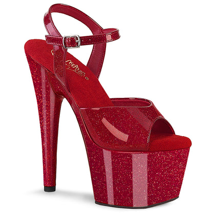【PLEASER】ADORE-709GP シューズ Ruby Red Glitter Pat/M【取寄】