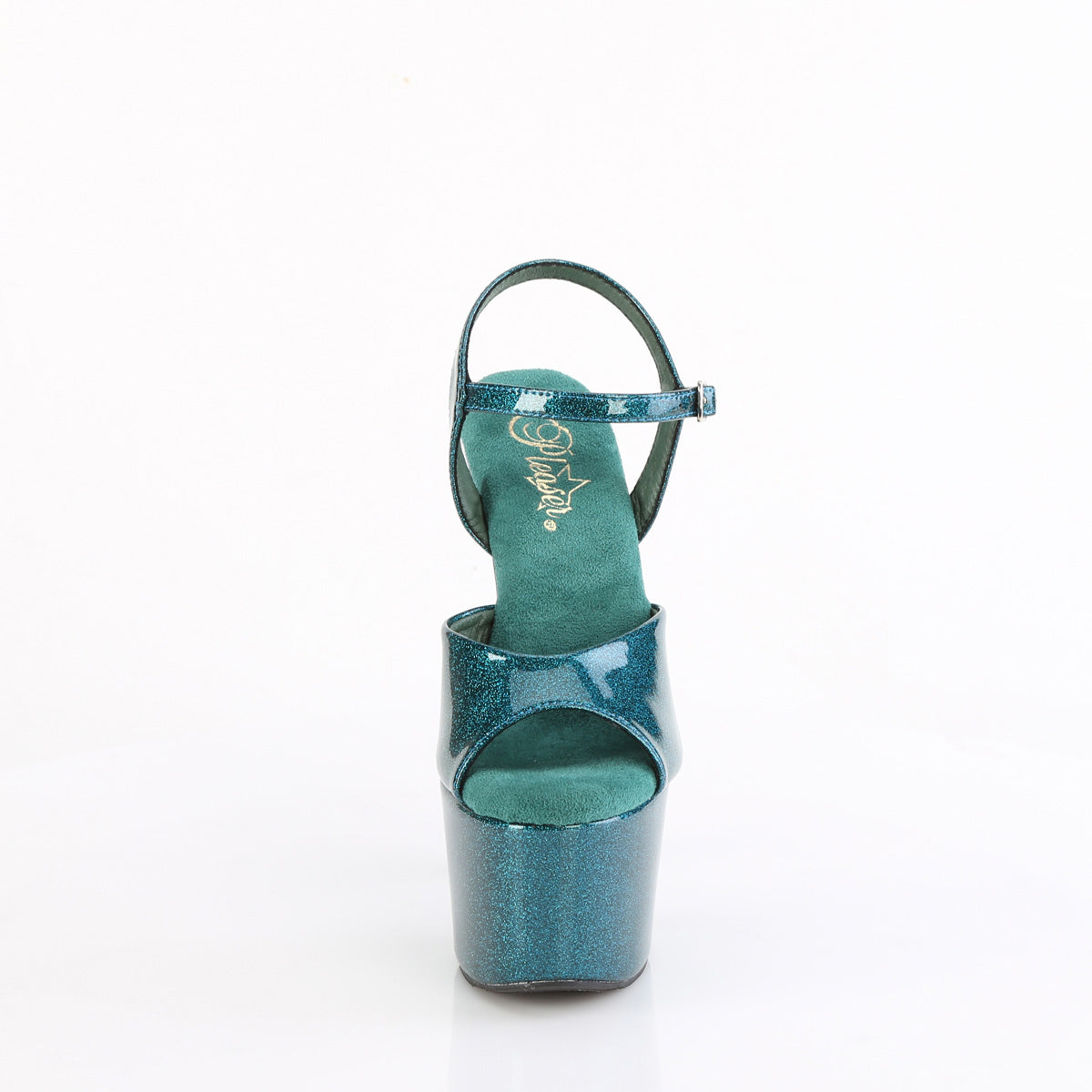 【PLEASER】ADORE-709GP シューズ Teal Glitter Pat/M【取寄】