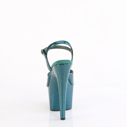 【PLEASER】ADORE-709GP シューズ Teal Glitter Pat/M【取寄】