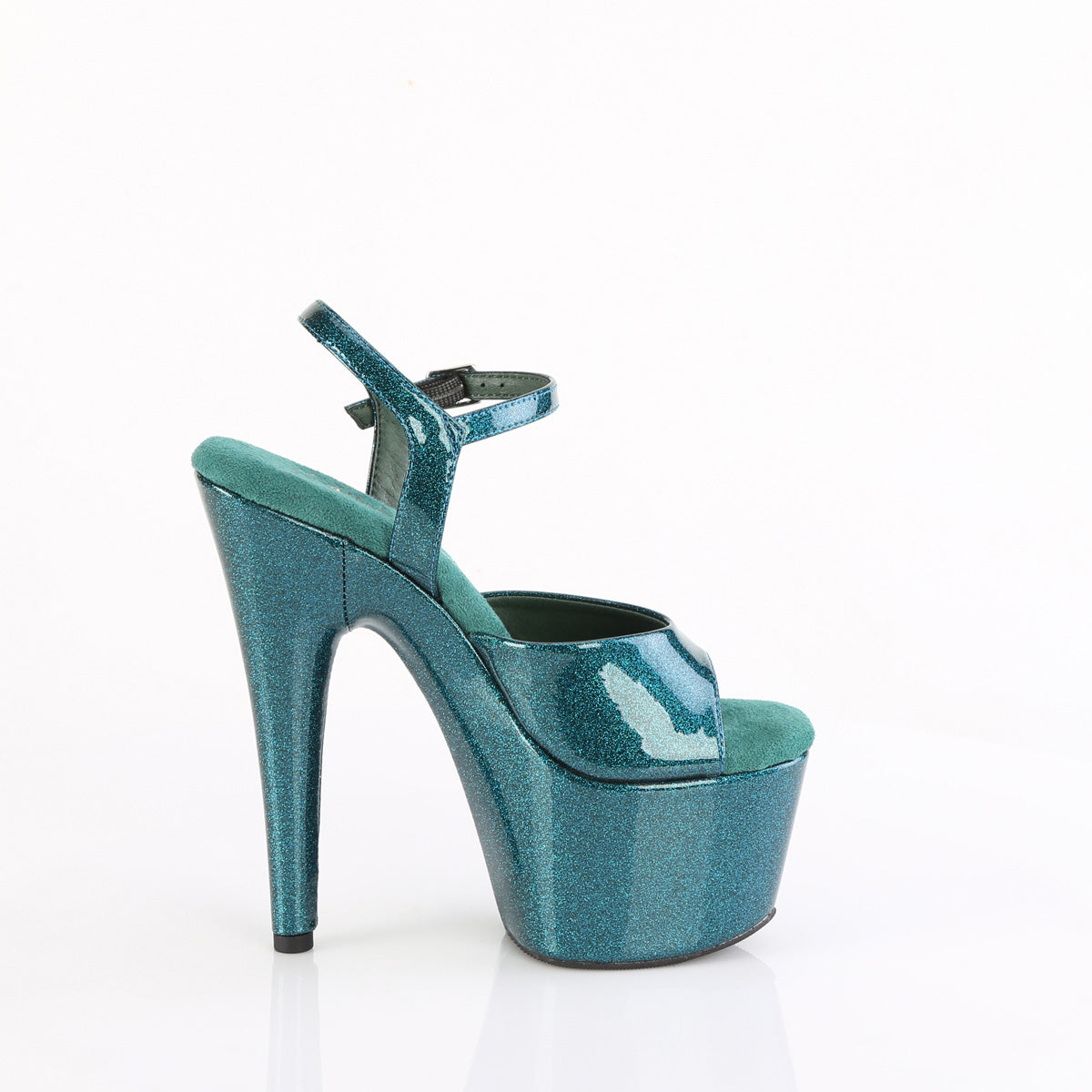 【PLEASER】ADORE-709GP シューズ Teal Glitter Pat/M【取寄】