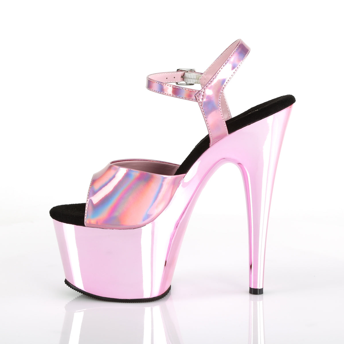【PLEASER】ADORE-709HGCH シューズ B. Pink Hologram/B. Pink Chrome【取寄】