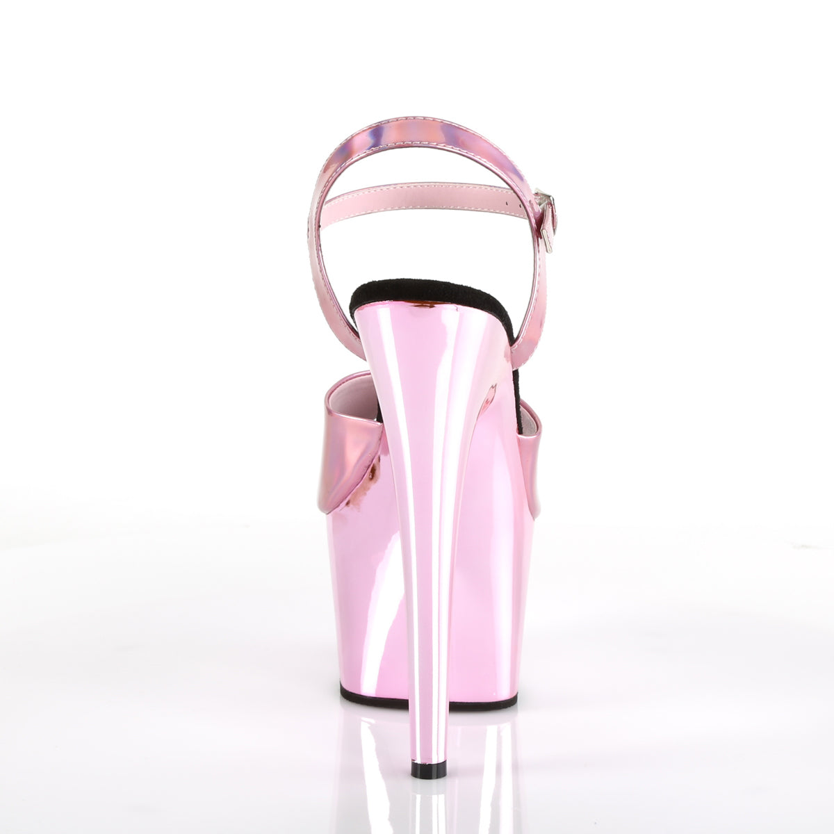 【PLEASER】ADORE-709HGCH プラットフォームシューズ B. Pink Hologram/B. Pink Chrome【取寄】