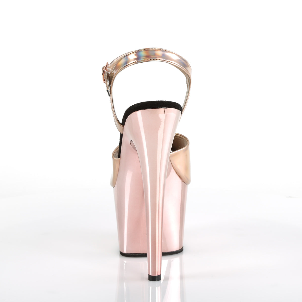 【PLEASER】ADORE-709HGCH シューズ Rose Gold Hologram/Rose Gold Chrome【取寄】