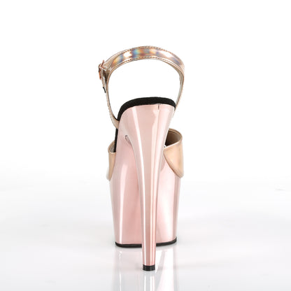 【PLEASER】ADORE-709HGCH シューズ Rose Gold Hologram/Rose Gold Chrome【取寄】